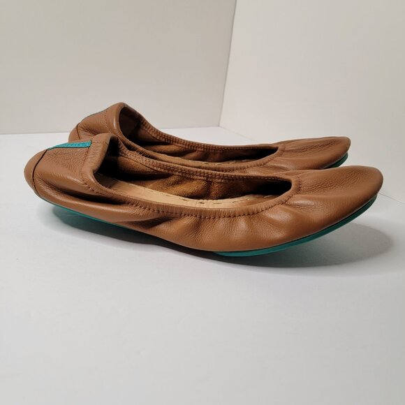 Tieks by Gavriell Chestnut Leather Ballet Flats Size 9 - Picture 4 of 11